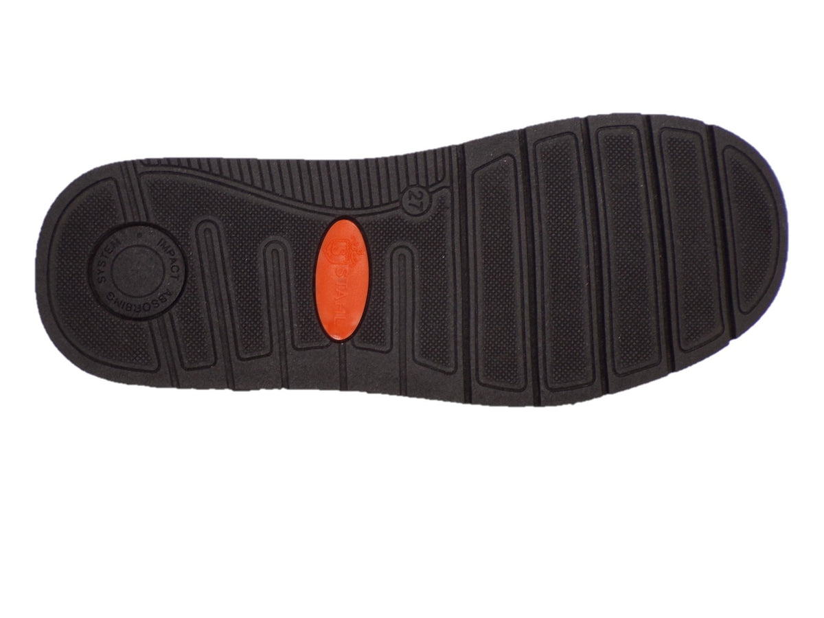 Pantuflas E-4750 de piel de borrego para hombre, suela antiderrapante