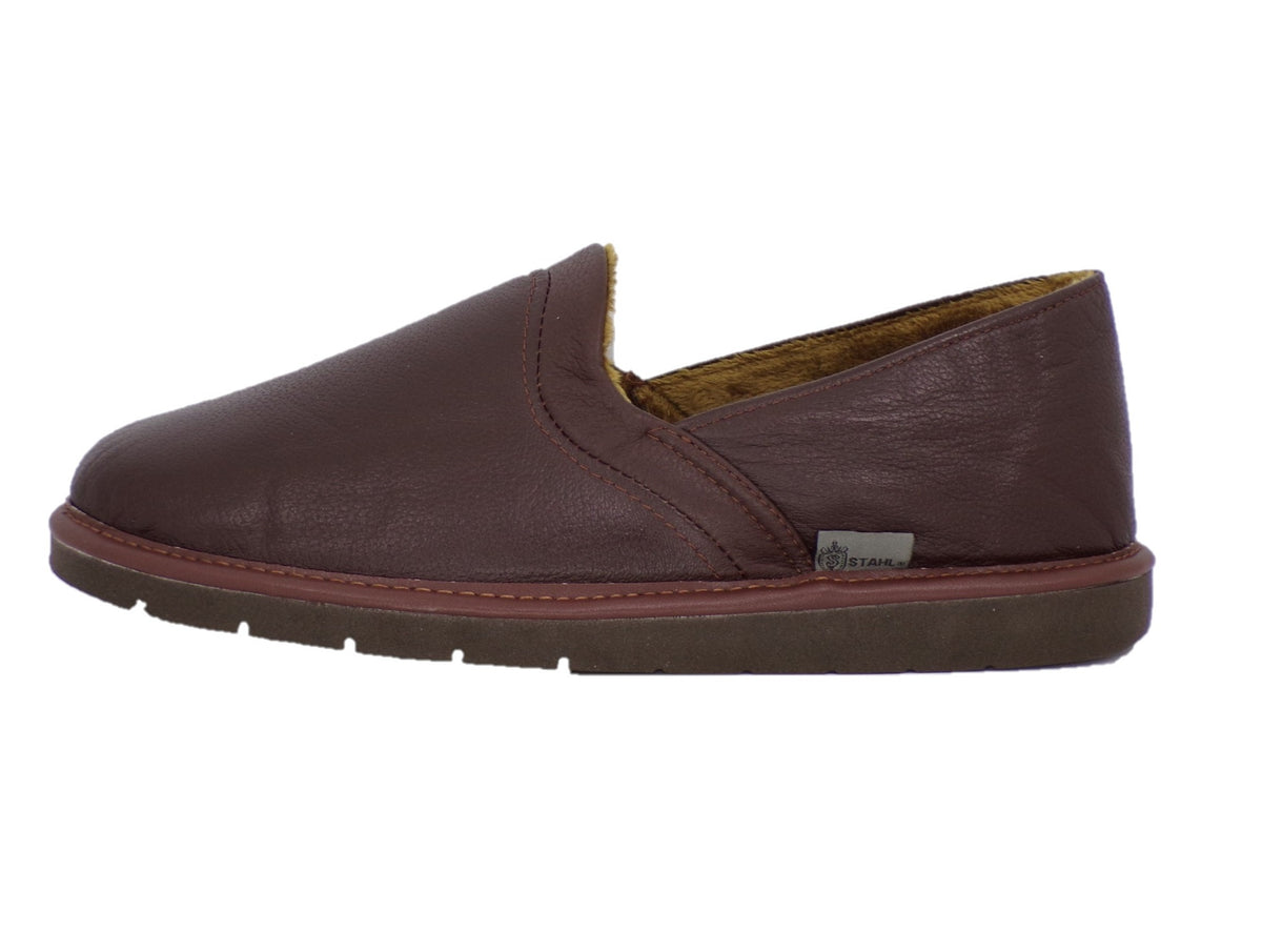 Pantuflas E-9573 de piel de borrego para hombre, vista 10