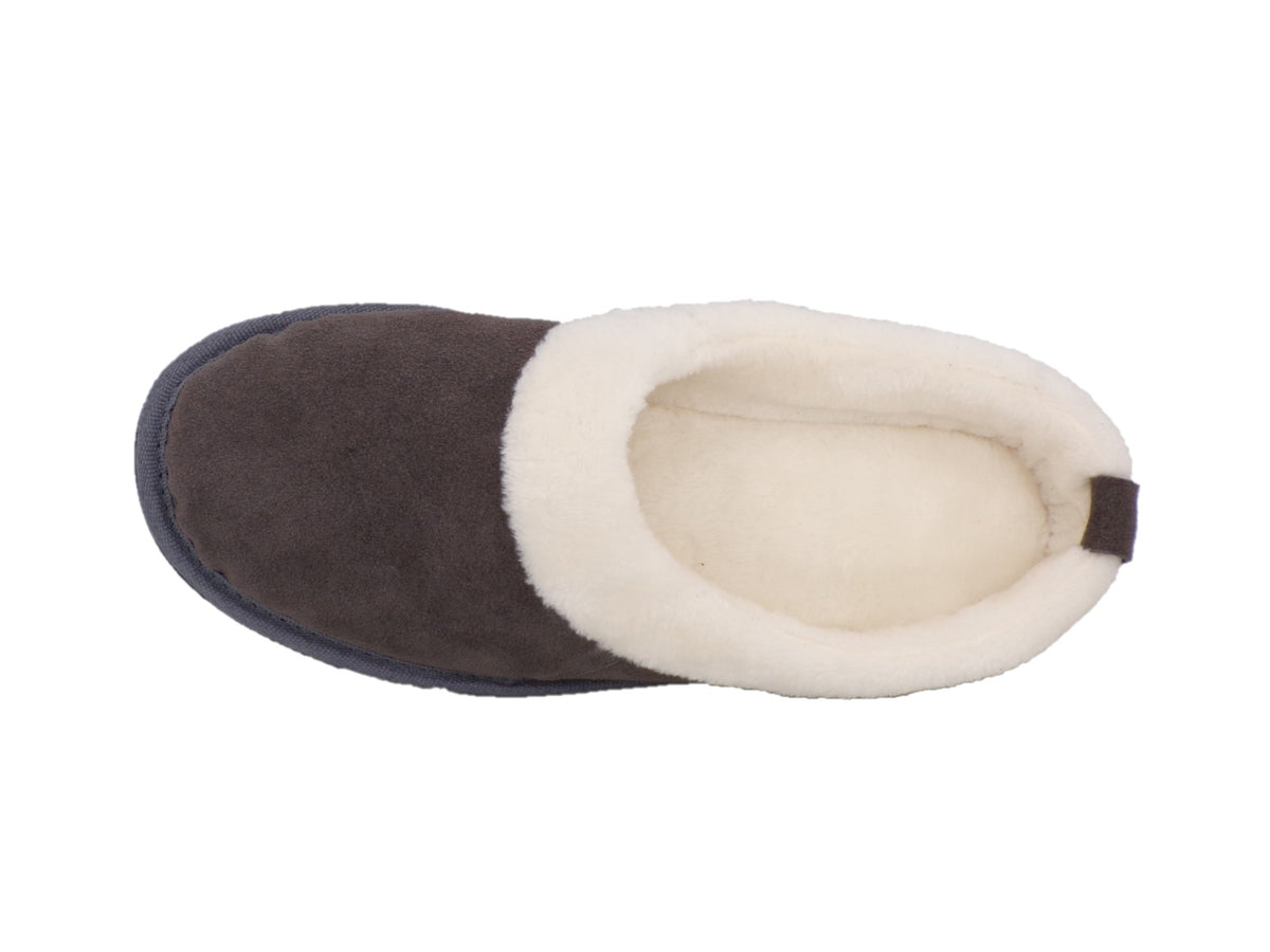 Pantuflas E-3594 de gamuza para mujer, par completo