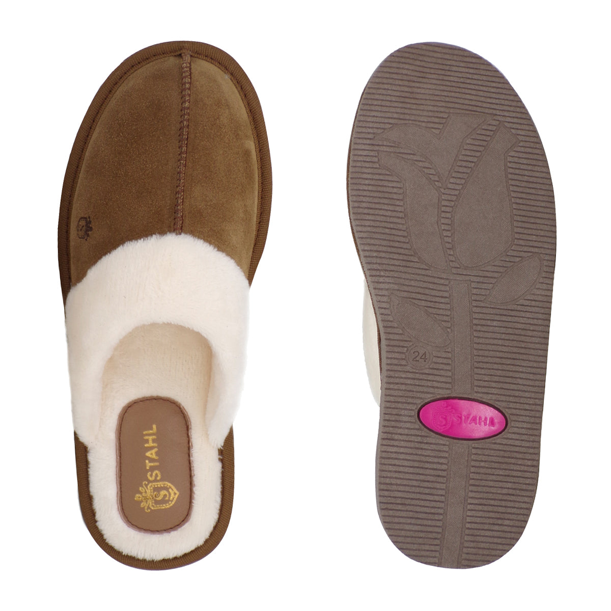 Pantuflas E-3926 de gamuza para mujer, suela antiderrapante