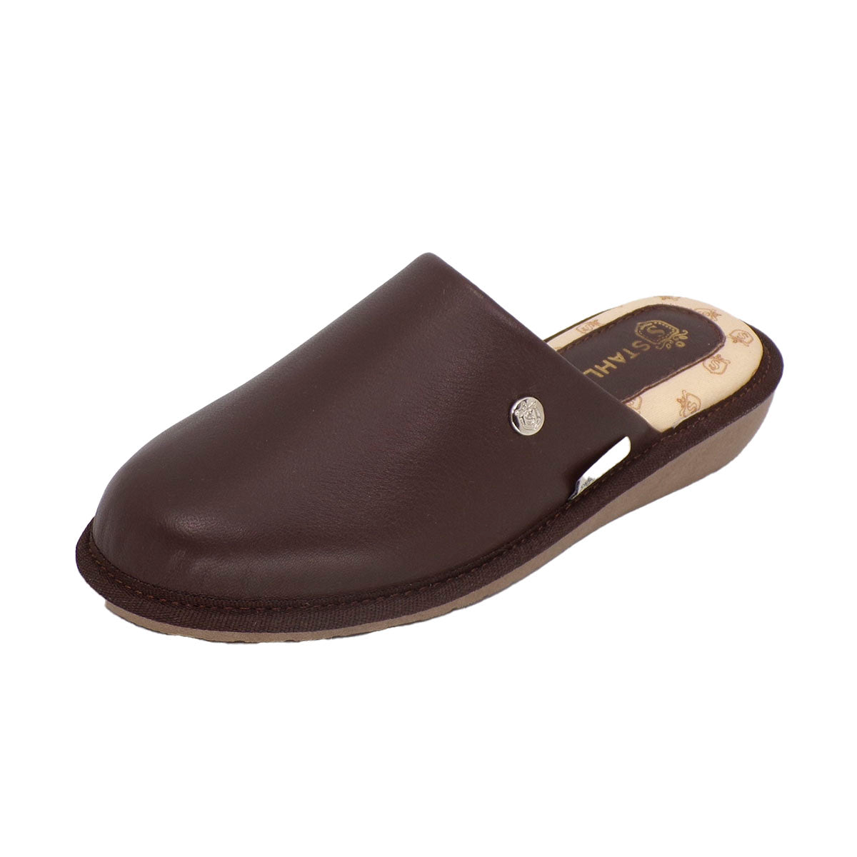 Pantuflas E-1838 de piel de borrego para mujer, detalle del forro interior