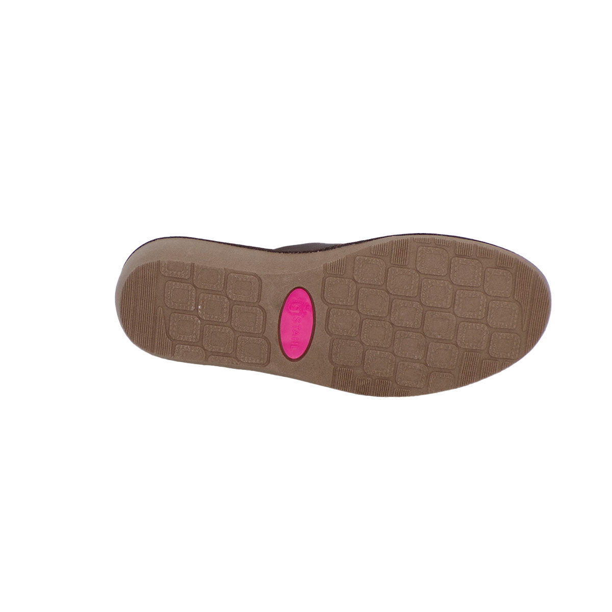 Pantuflas E-1838 de piel de borrego para mujer, vista superior