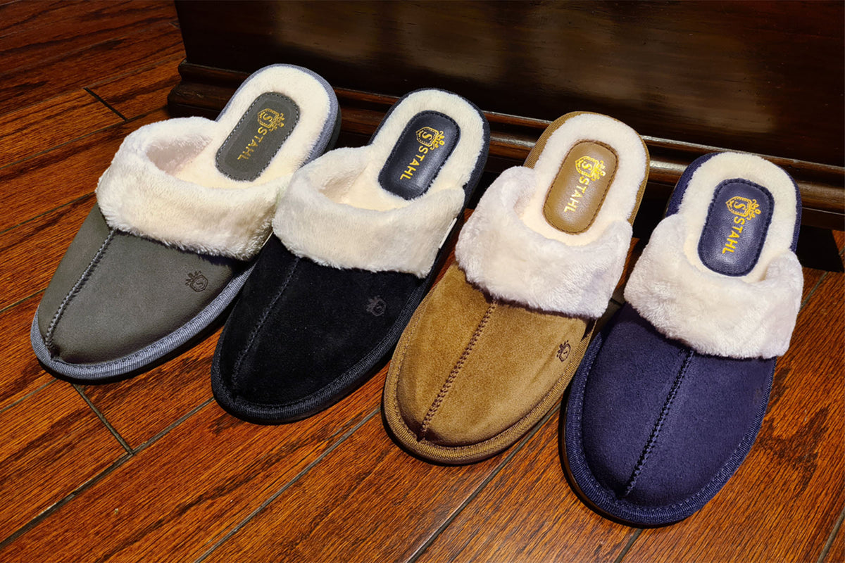 Pantuflas E-3926 de gamuza para mujer, vista 22