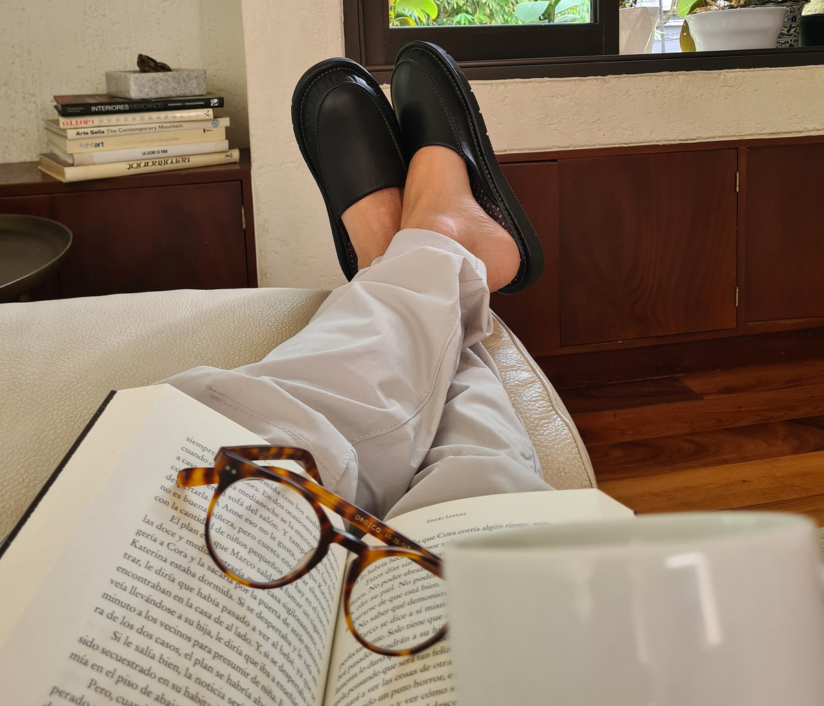 Pantuflas E-9669 de piel de borrego para hombre, vista 13