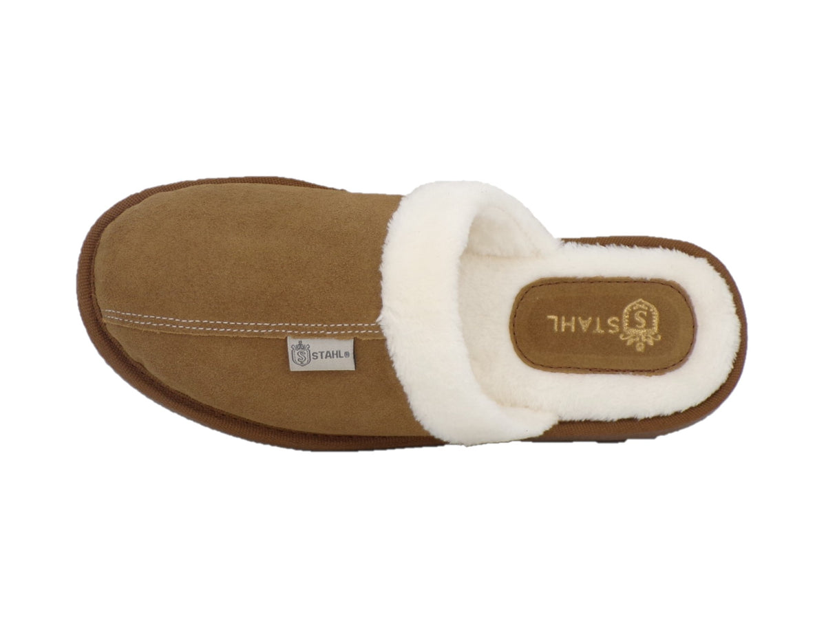 Pantuflas E-3865 de gamuza para mujer, par completo