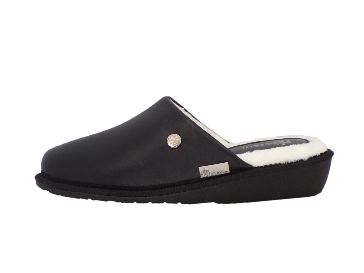 Pantuflas E-3873 de piel de borrego para mujer, vista 10