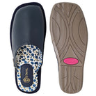 Pantuflas E-3966 de piel de borrego para mujer, vista posterior