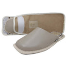 Pantuflas E-3966 de piel de borrego para mujer, vista lateral