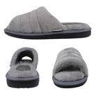 Pantuflas E-3968 de textil para mujer, detalle de la costura
