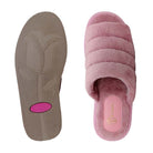 Pantuflas E-3968 de textil para mujer, vista superior