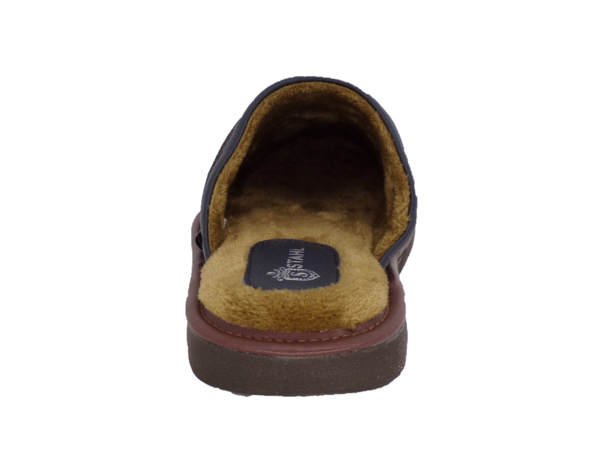 Pantuflas E-4747 de piel de borrego para hombre, vista 20
