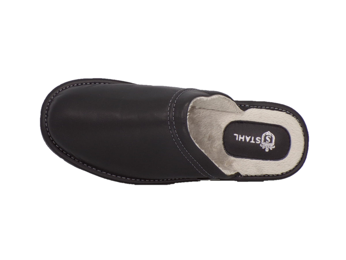 Pantuflas E-4747 de piel de borrego para hombre, vista 12