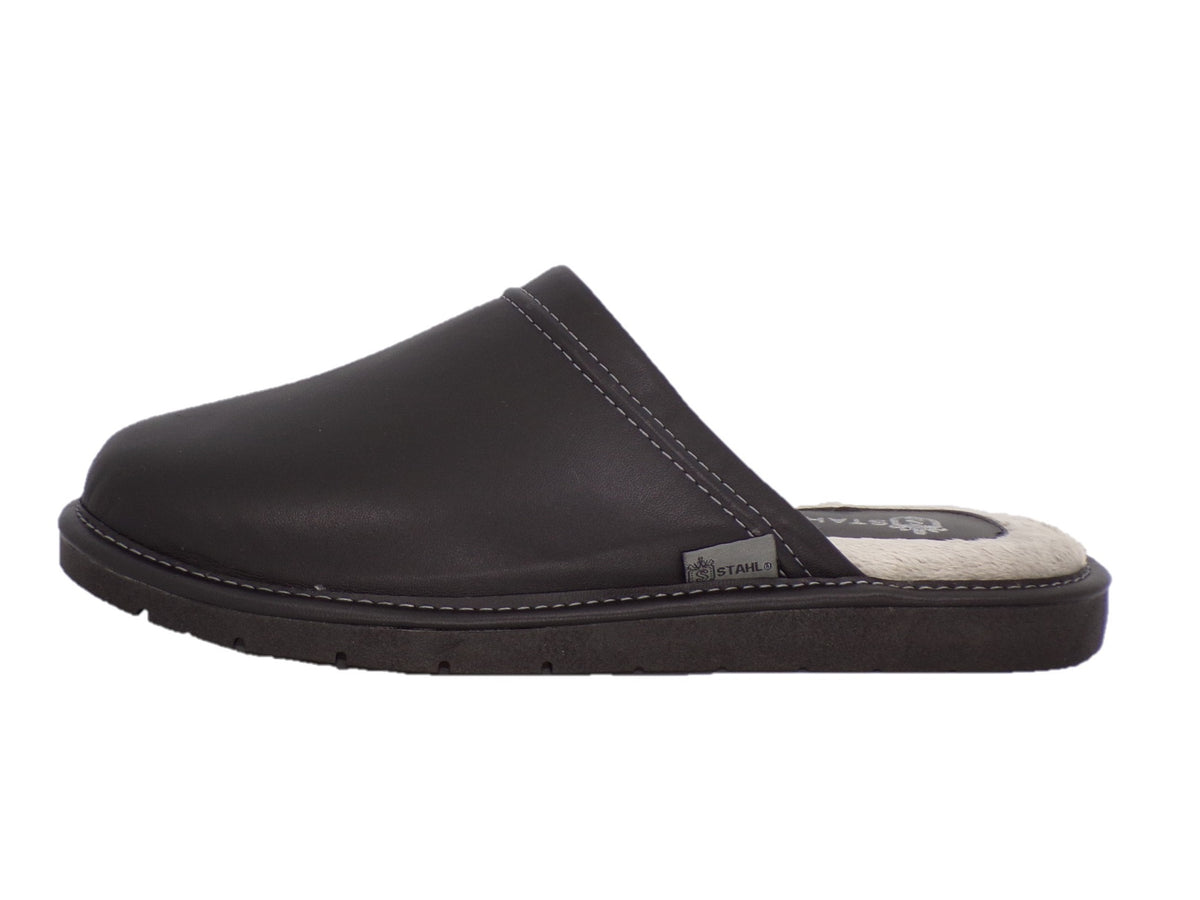 Pantuflas E-4747 de piel de borrego para hombre, vista 10