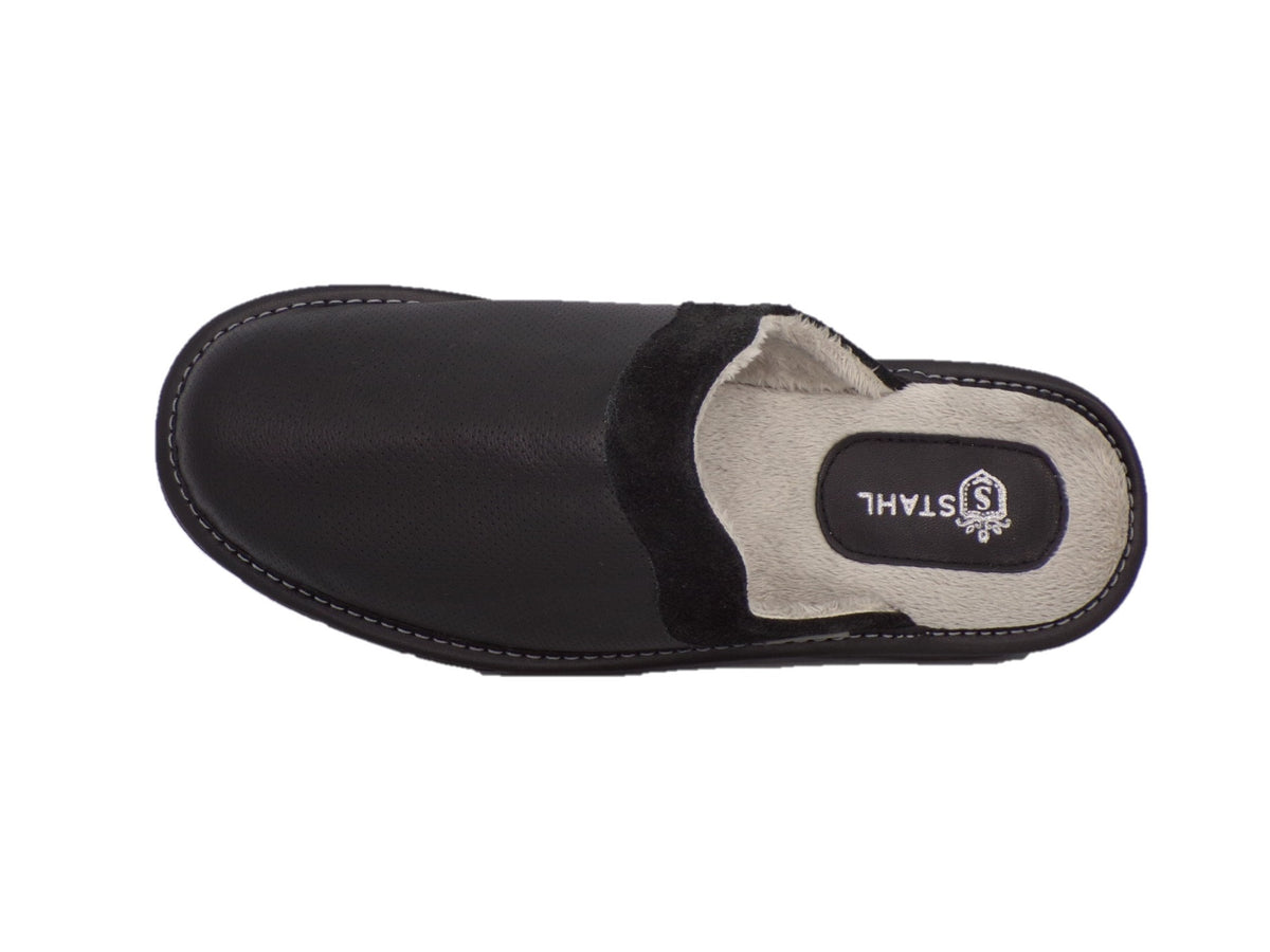 Pantuflas E-4750 de piel de borrego para hombre, vista 13
