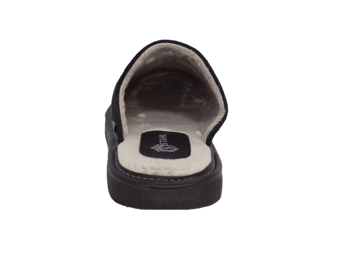 Pantuflas E-4750 de piel de borrego para hombre, vista 14