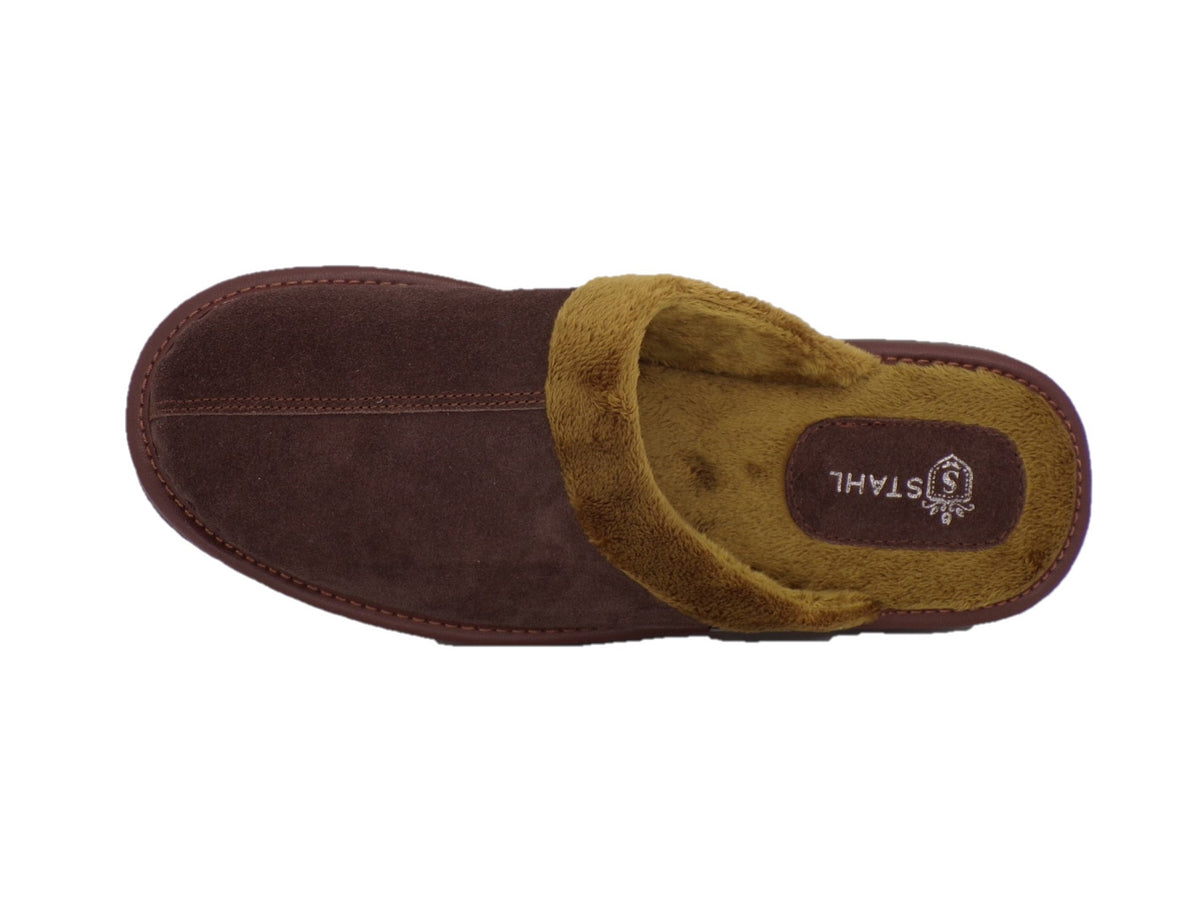 Pantuflas E-4751 de gamuza para hombre, vista 14