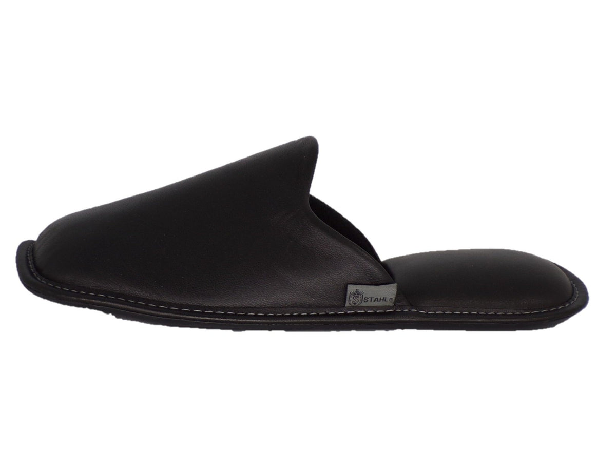 Pantuflas E-1800 de piel de borrego para hombre, detalle del forro interior