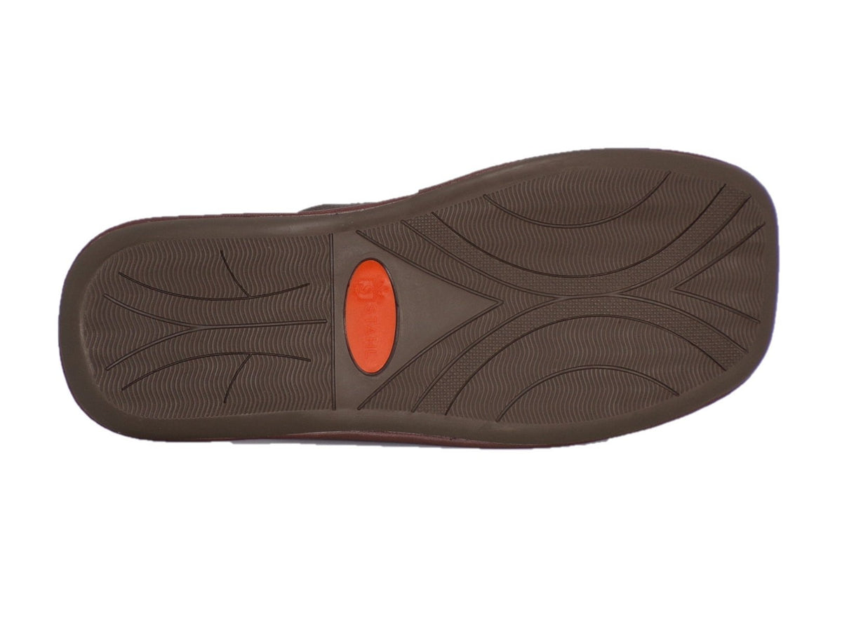 Pantuflas E-1800 de piel de borrego para hombre, par completo