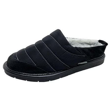 Pantuflas E-9638 de textil para hombre, detalle de la costura