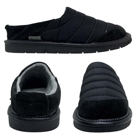 Pantuflas E-9638 de textil para hombre, vista posterior