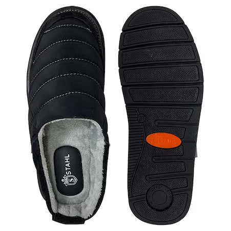 Pantuflas E-9638 de textil para hombre, detalle del corte