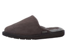 Pantuflas E-9575 de gamuza para hombre, detalle del corte