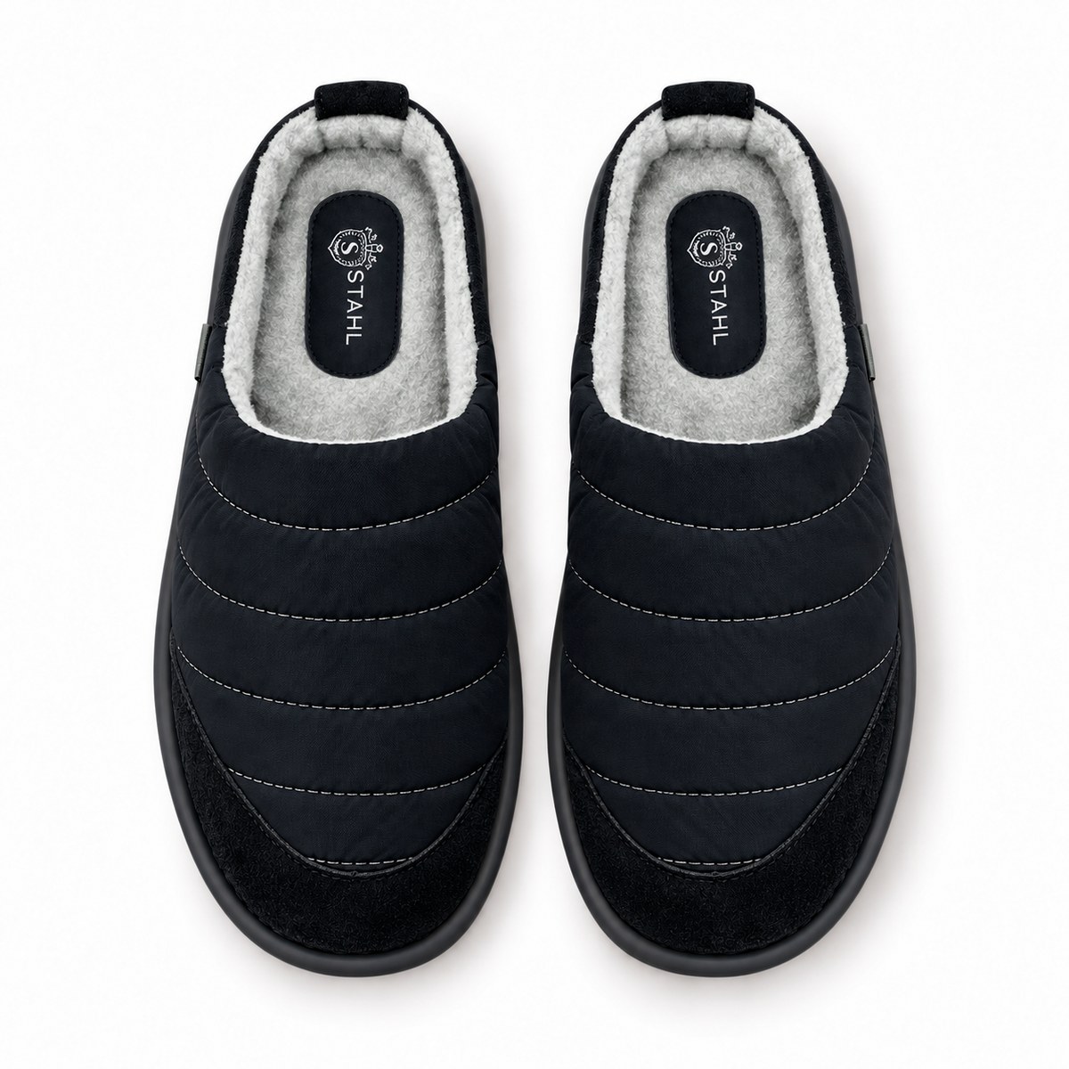 Pantuflas E-9638 de textil para hombre, par completo