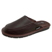 Pantuflas E-9669 de piel de borrego para hombre, vista lateral