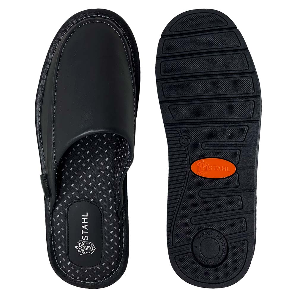 Pantuflas E-9669 de piel de borrego para hombre, vista 10