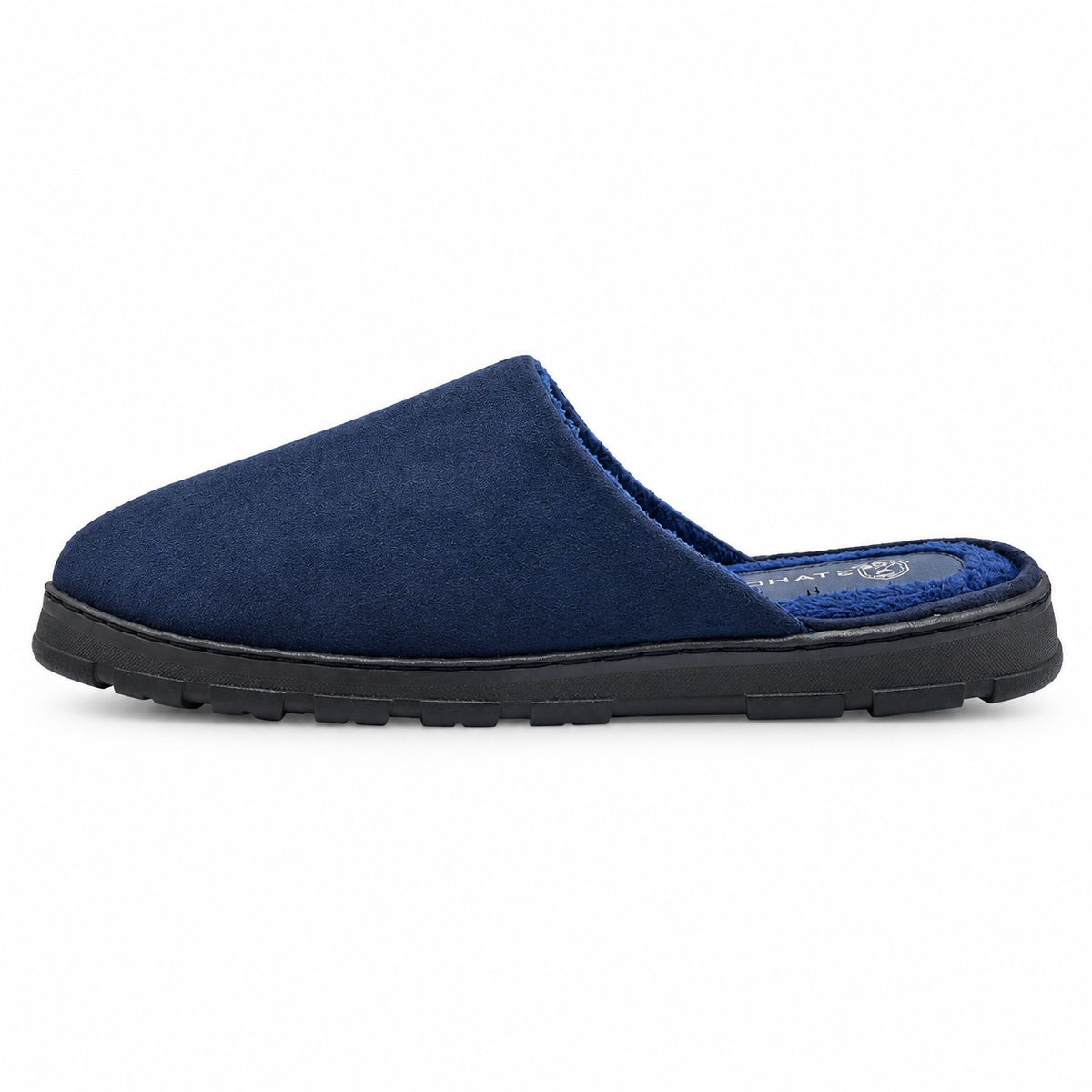 Pantuflas E-9835 de gamuza para hombre, vista superior