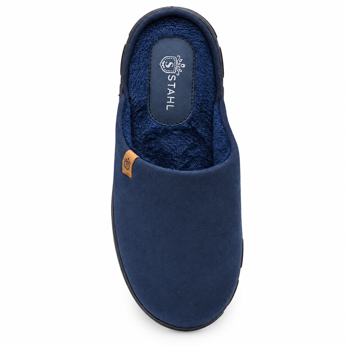 Pantuflas E-9835 de gamuza para hombre, suela antiderrapante