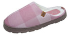 Pantuflas E-5069 de textil para mujer, detalle del corte