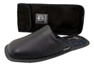 Pantuflas E-9764 de piel de borrego para hombre, vista lateral