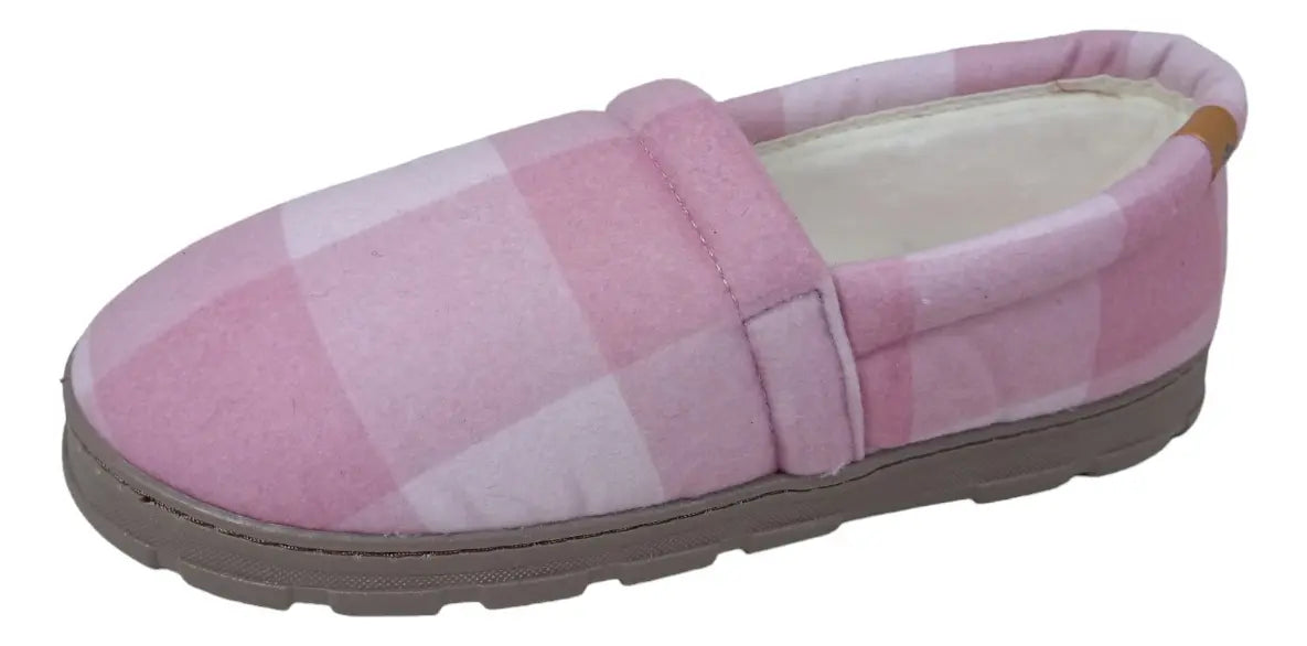 Pantuflas E-5067 de textil para mujer, vista lateral