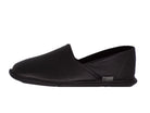 Pantuflas E-1802 de piel de borrego para hombre, detalle de la costura