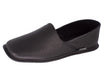 Pantuflas E-1802 de piel de borrego para hombre, detalle del forro interior