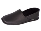 Pantuflas E-1802 de piel de borrego para hombre, detalle del forro interior