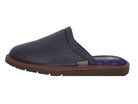Pantuflas E-1810 de piel de borrego para hombre, detalle de la costura