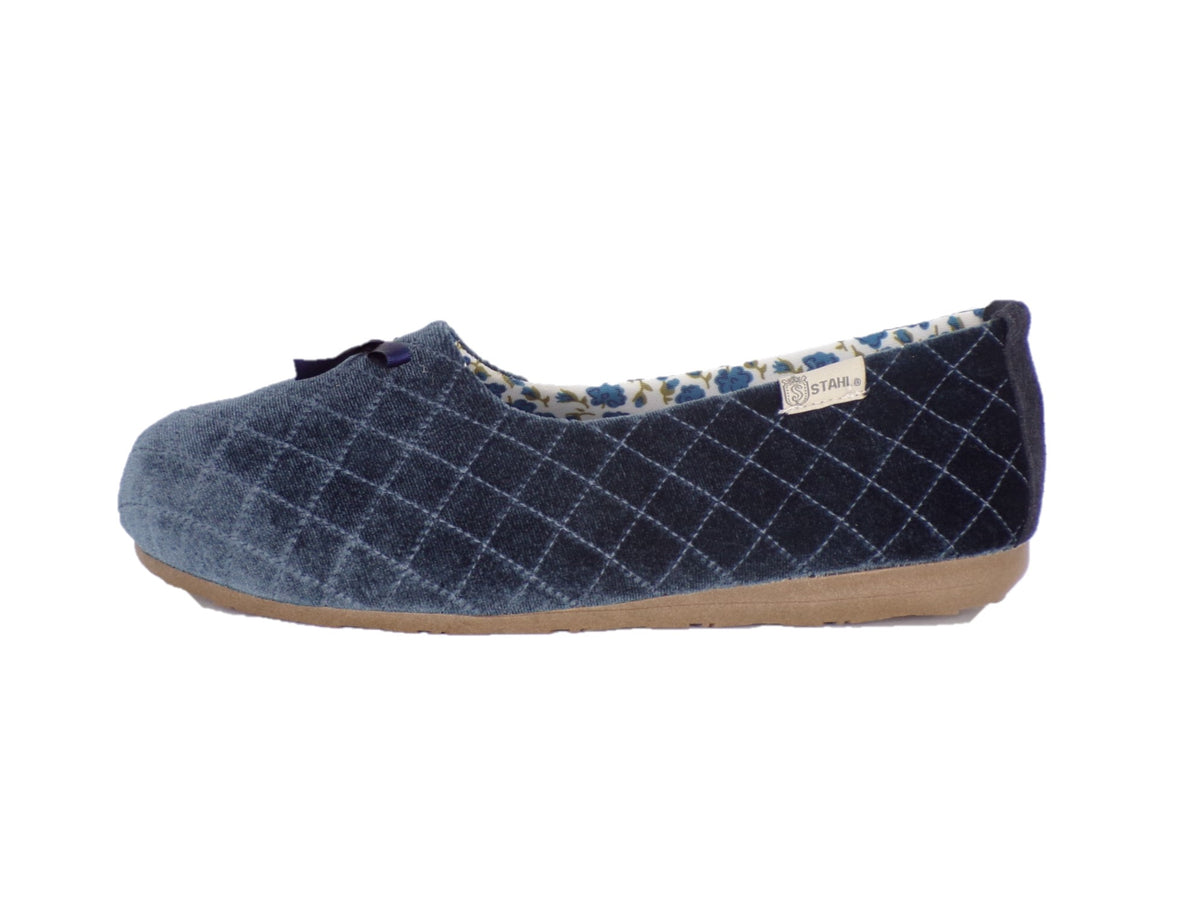 Pantuflas E-1824 de textil para mujer, vista superior
