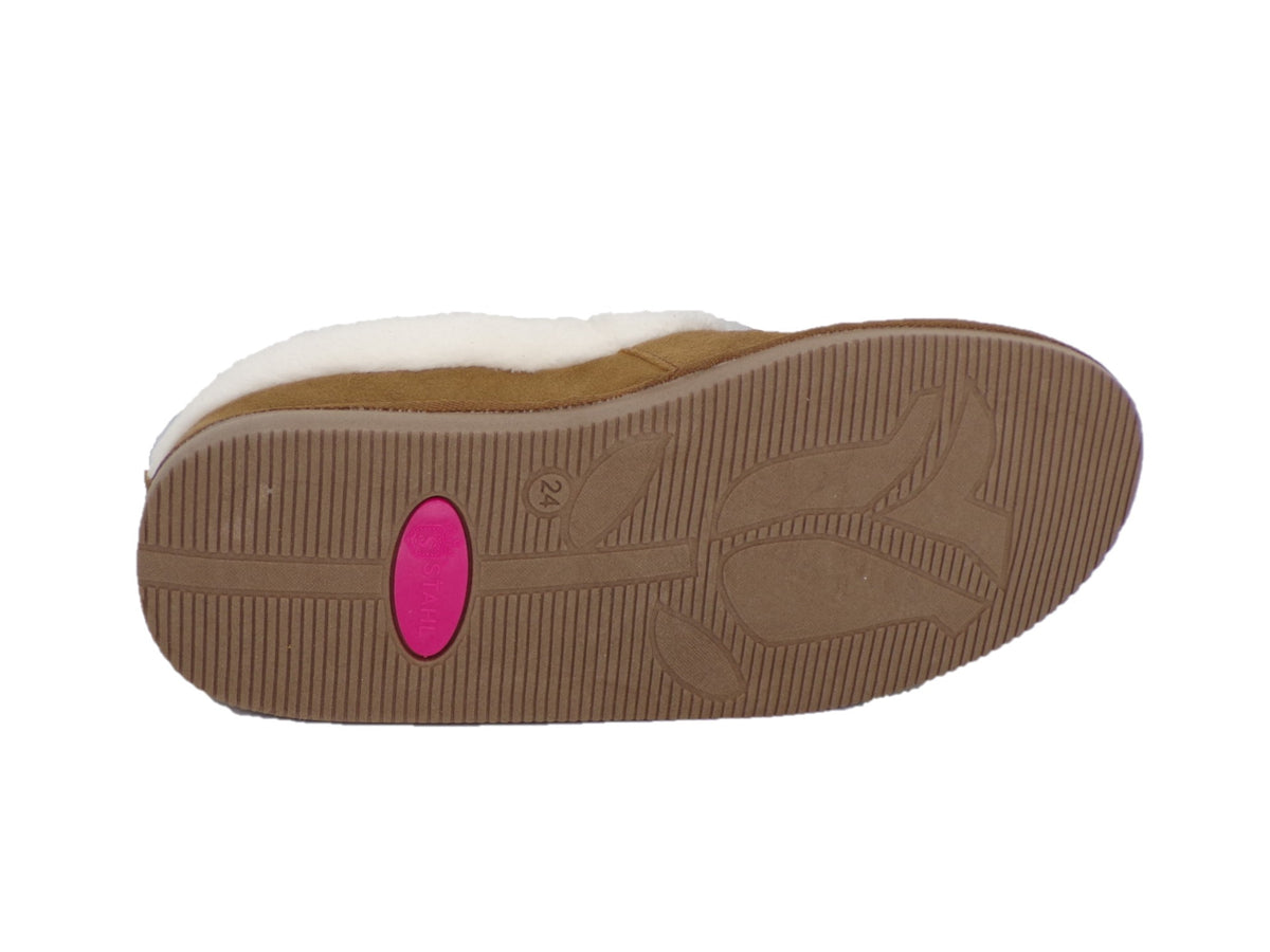 Pantuflas E-3594 de gamuza para mujer, suela antiderrapante