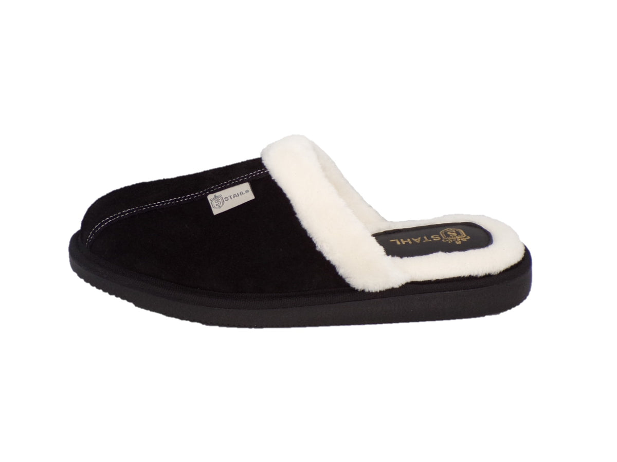Pantuflas E-3865 de gamuza para mujer, vista superior