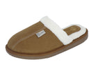 Pantuflas E-3865 de gamuza para mujer, detalle de la costura