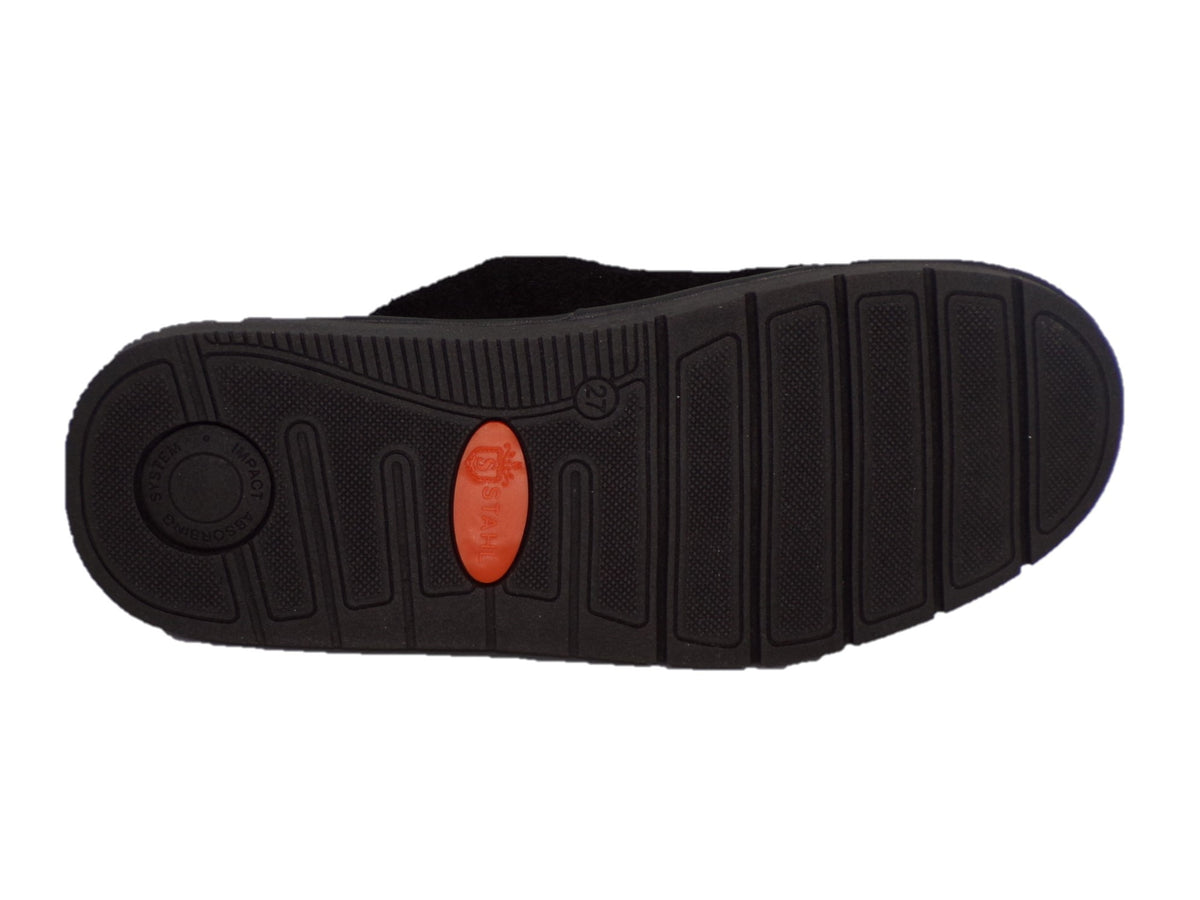 Pantuflas E-9575 de gamuza para hombre, vista superior