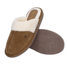 Pantuflas E-3926 de gamuza para mujer, vista superior