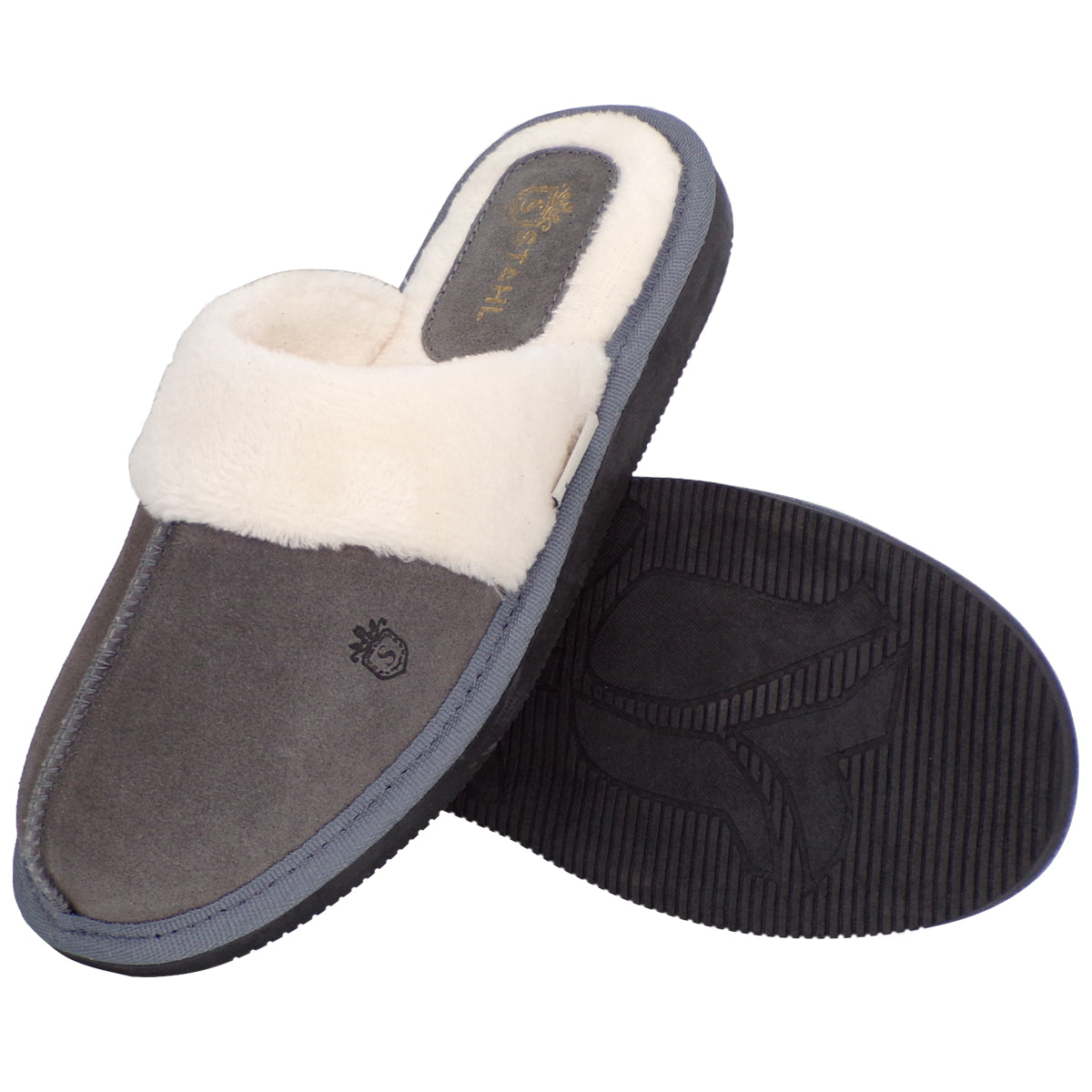 Pantuflas E-3926 de gamuza para mujer, vista 11
