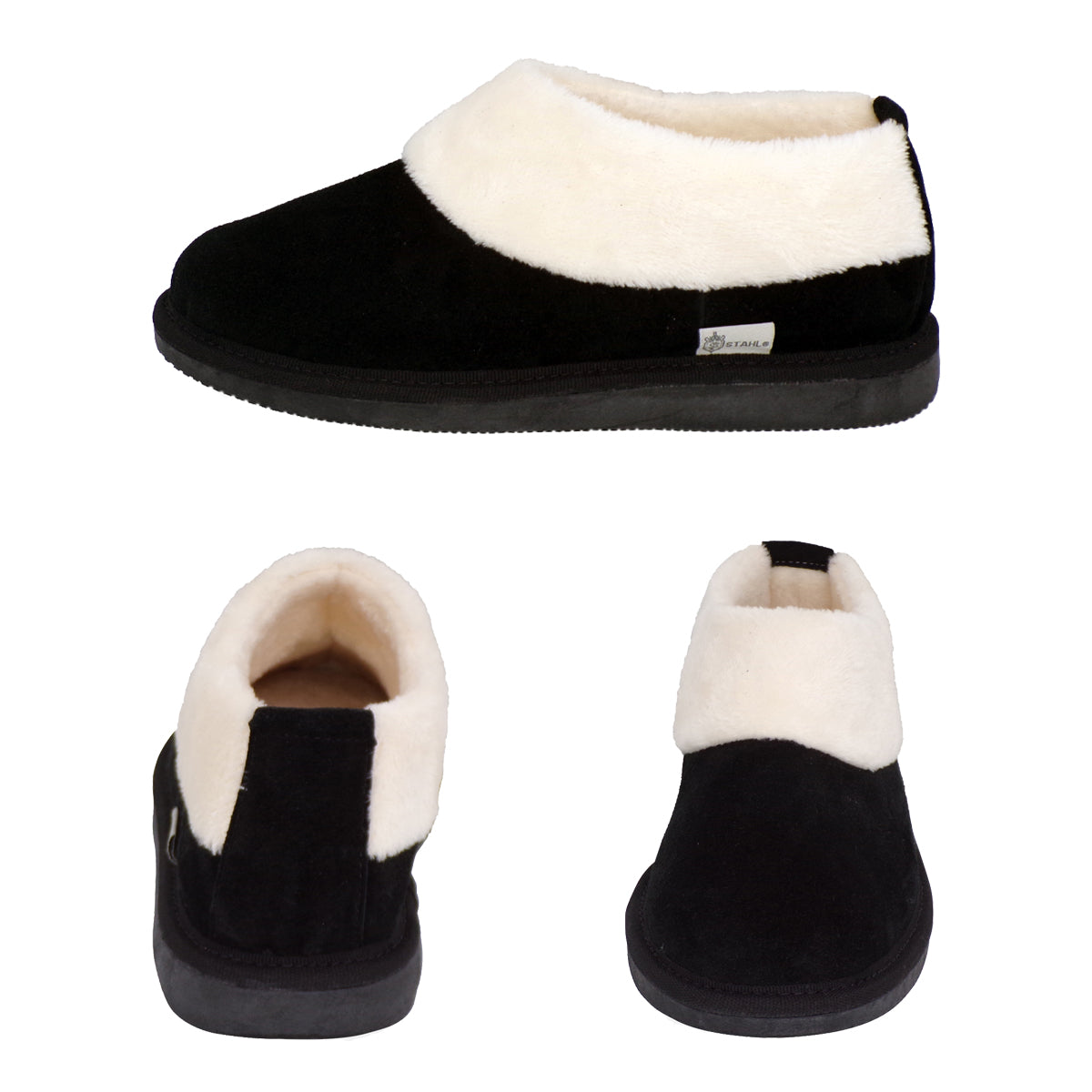 Pantuflas E-3889 de gamuza para mujer, vista 15