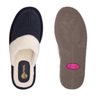 Pantuflas E-3926 de gamuza para mujer, vista posterior