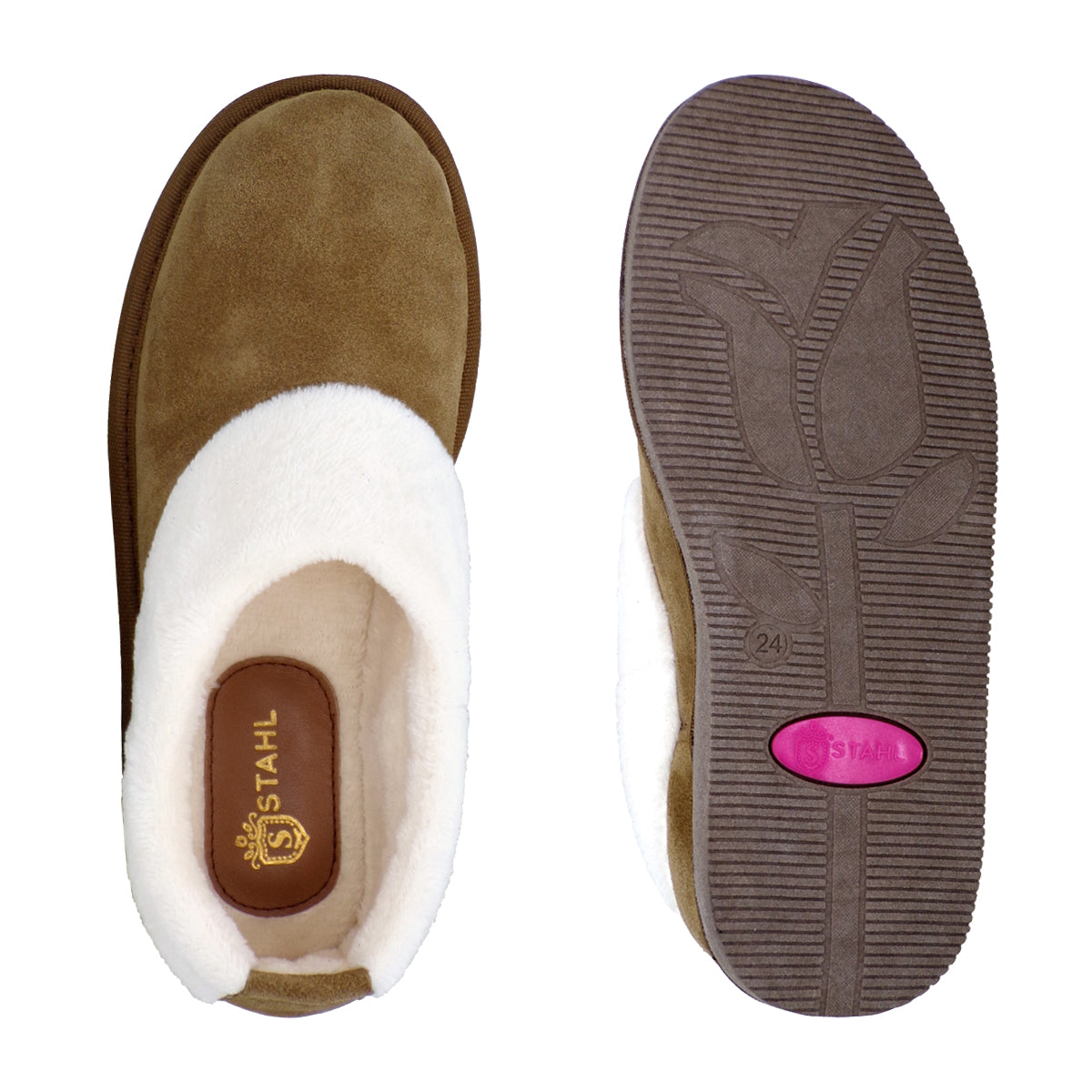 Pantuflas E-3889 de gamuza para mujer, vista 10