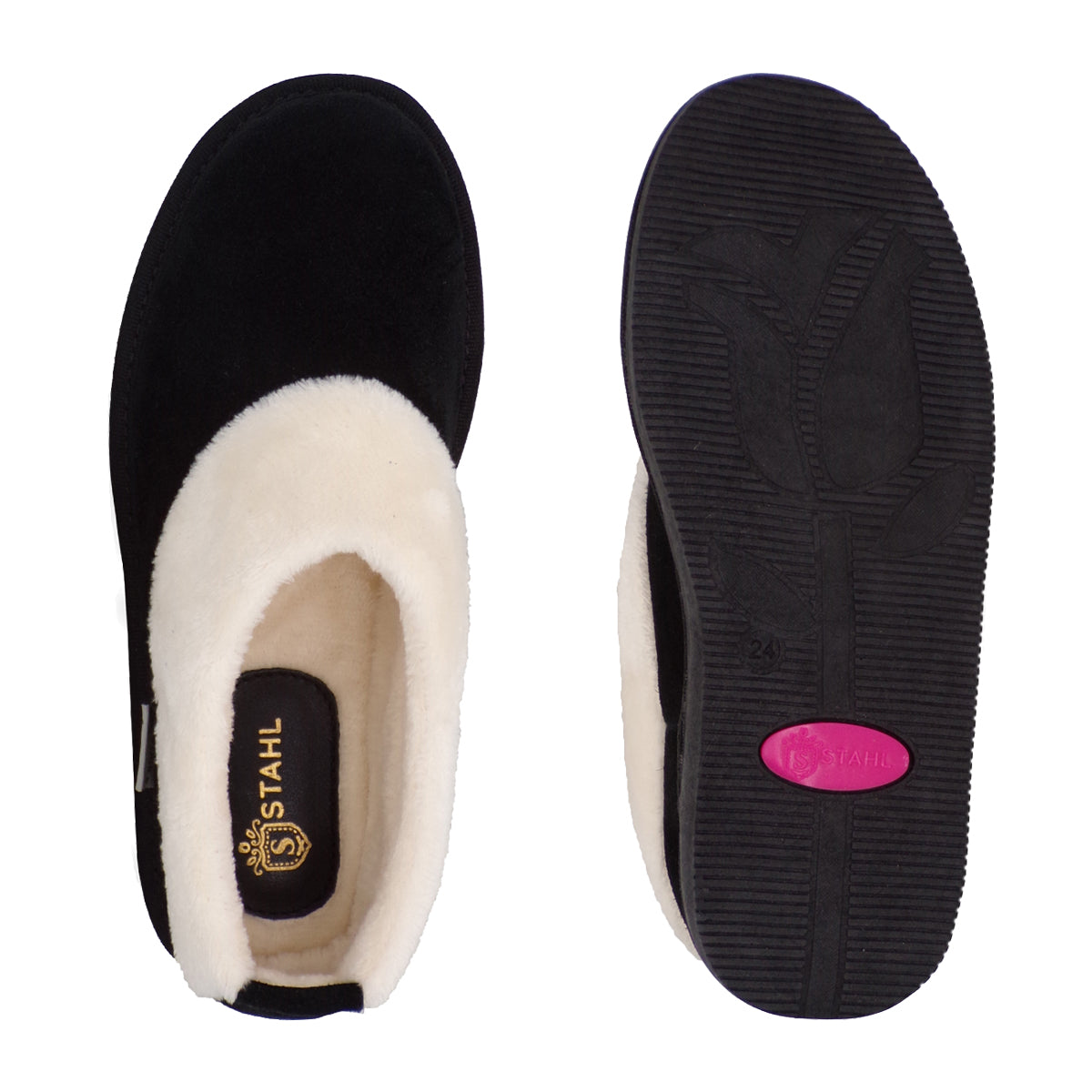 Pantuflas E-3889 de gamuza para mujer, vista 14