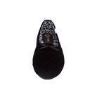 Pantuflas E-1824 de textil para mujer, detalle del corte